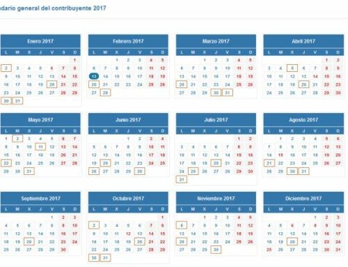 Calendario de la renta 2017